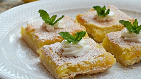 Лимонные брусочки