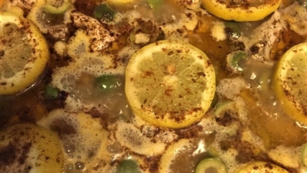 Марокканская курица с оливками