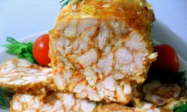 Куриный рулет - Мраморный