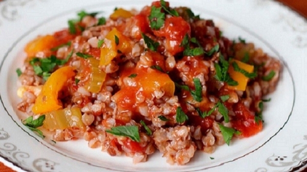 Гречка с овощами